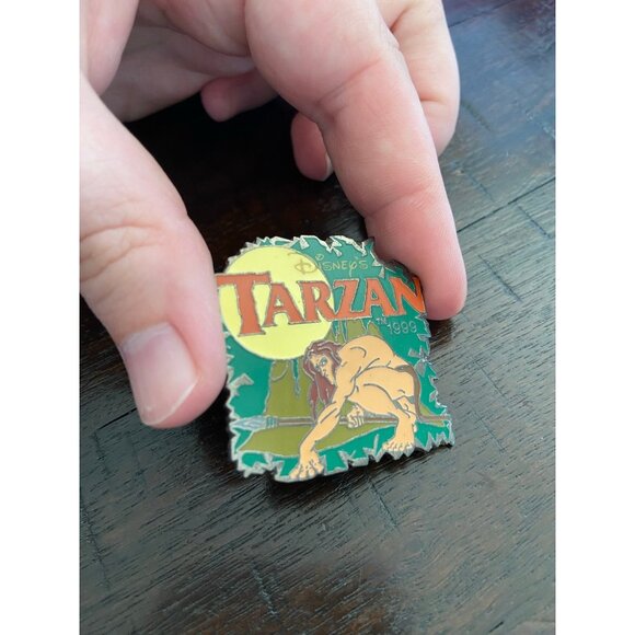 Disney Tarzan Green Yellow Metal Trading Pin - Picture 2 of 8